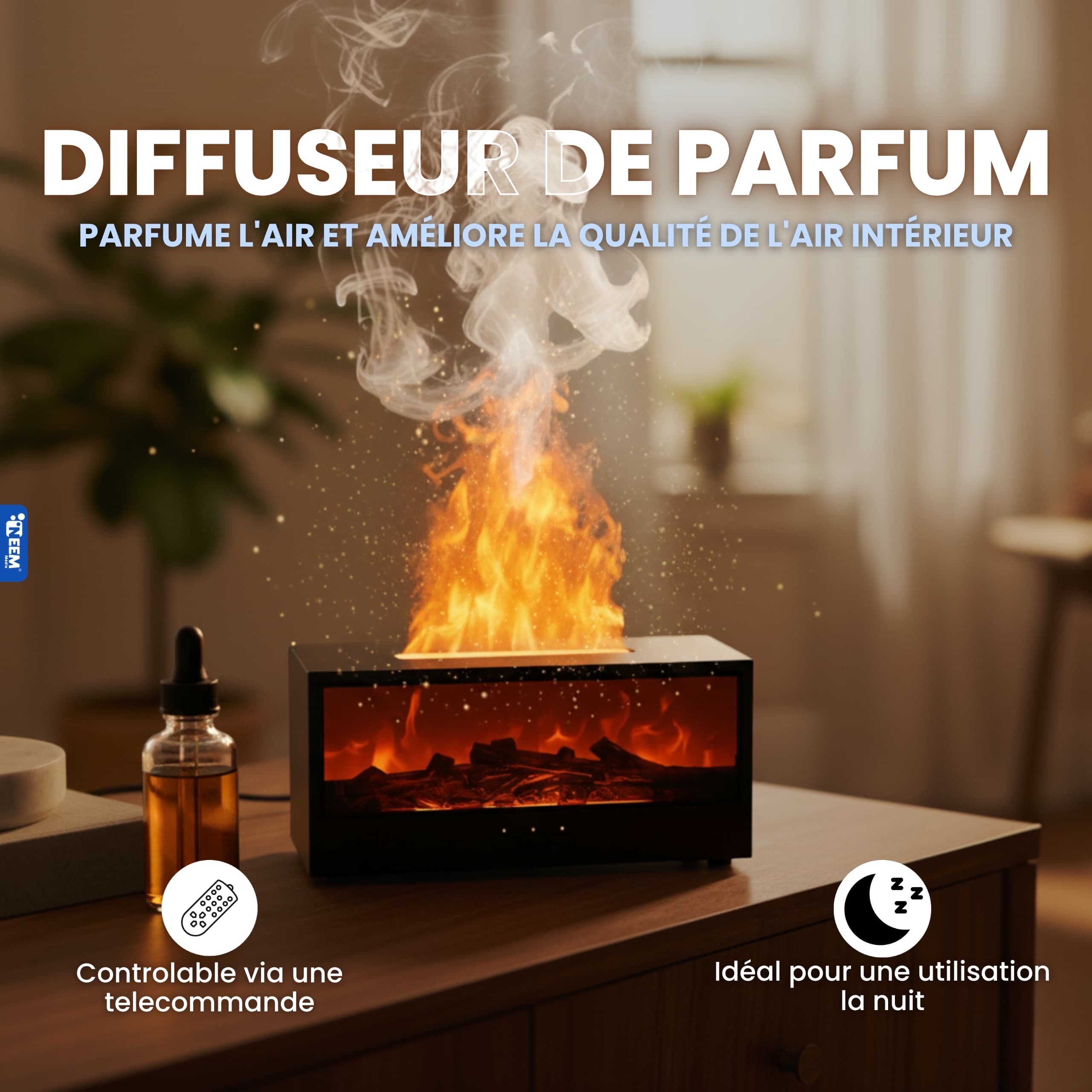 Janna AuraFire Diffuseur de Parfum Cheminée