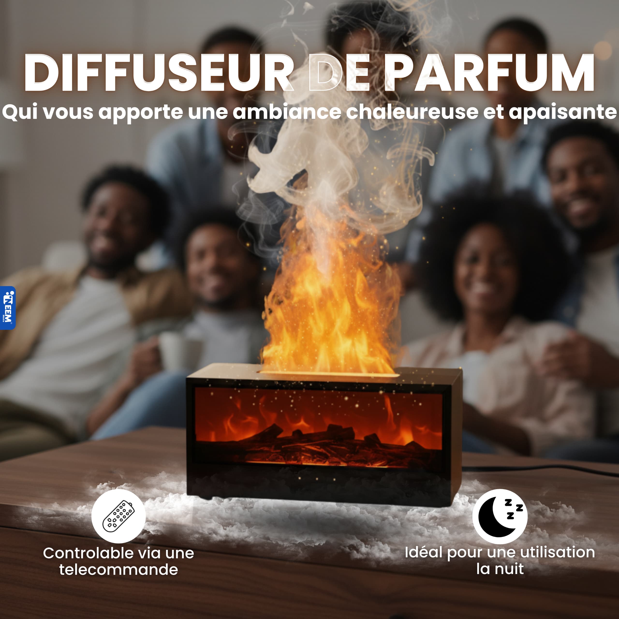 Janna AuraFire Diffuseur de Parfum Cheminée