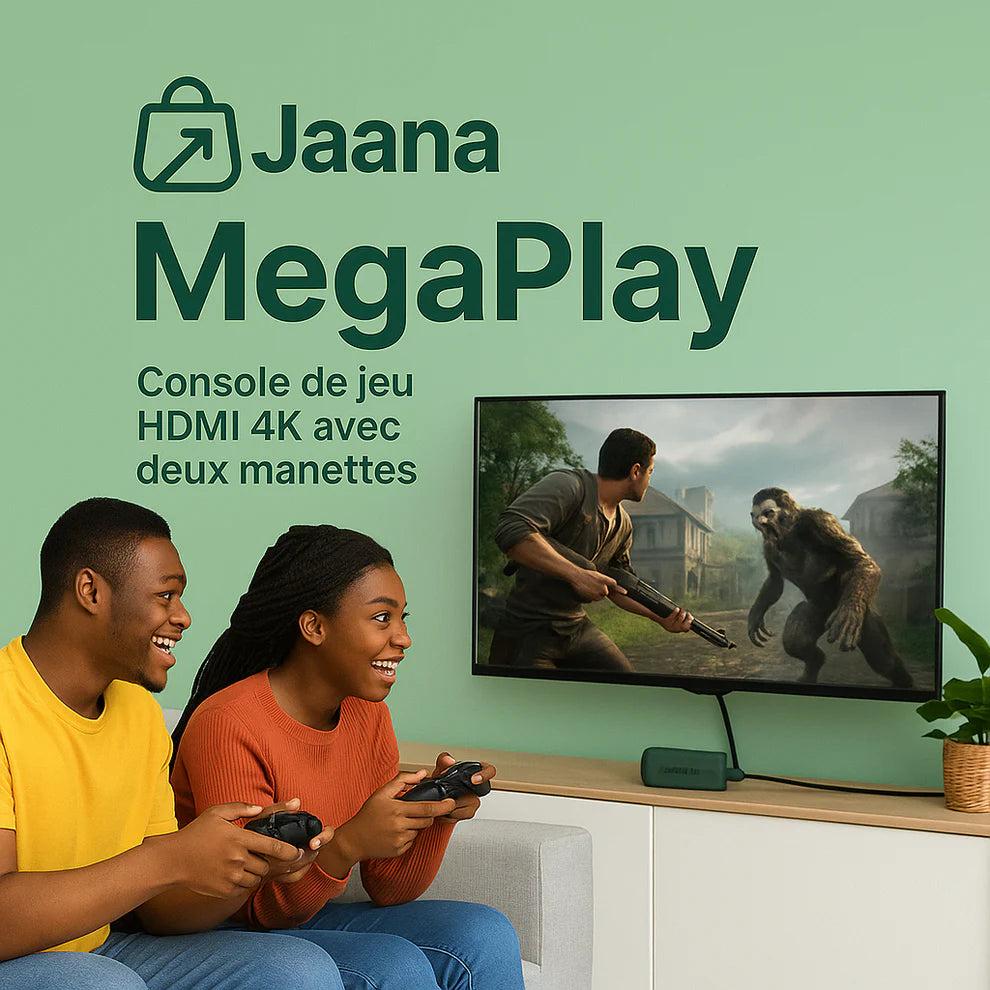 MegaPlay 2 ™ Game stick –30.000+ Jeux (2 Manettes Sans Fil gratuites incluses) + livraison gratuite